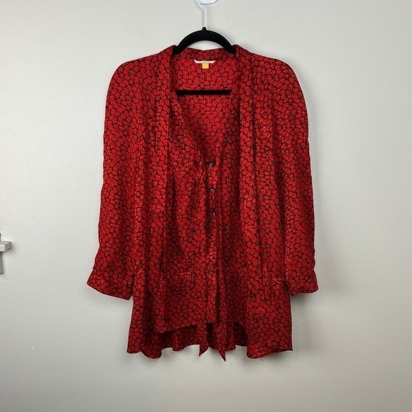 Leifsdottir Anthropologie Silk Blouse - Picture 2 of 8